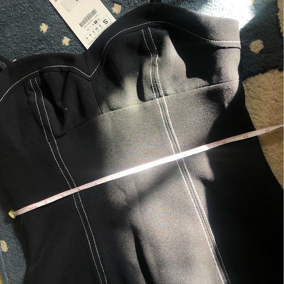 ZARA TOPSTITCHING DRESS - Picture 13 of 16